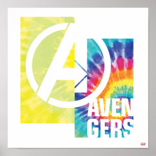 Avengers   Avengers Tie Dye Logo Poster