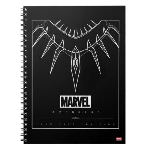 Avengers Black Panther Claw Necklace Line Art Notebook