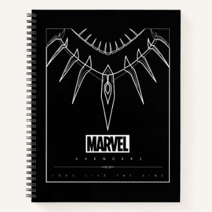 Avengers Black Panther Claw Necklace Line Art Notebook