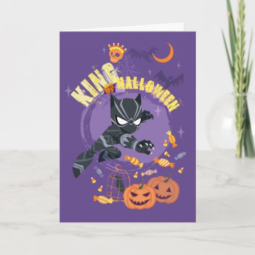 Avengers  Black Panther King of Halloween Card
