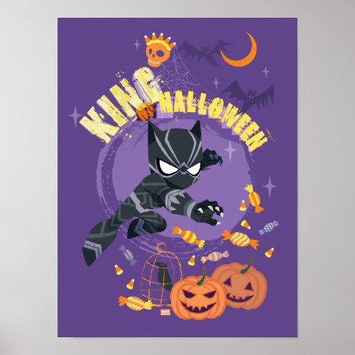 Avengers  Black Panther King of Halloween Poster