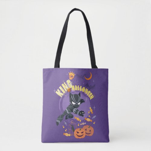 Avengers  Black Panther King of Halloween Tote Bag