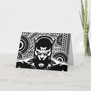 Avengers Black Panther Tribal Face Art Card