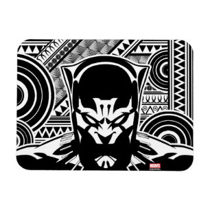 Avengers Black Panther Tribal Face Art Magnet