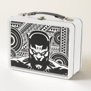 Avengers Black Panther Tribal Face Art Metal Lunch Box