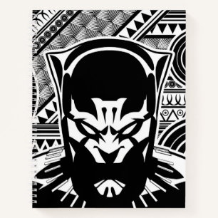 Avengers Black Panther Tribal Face Art Notebook