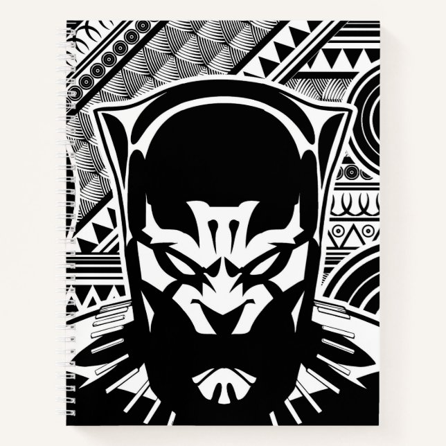 Avengers | Black Panther Tribal Face Art Notebook (Front)