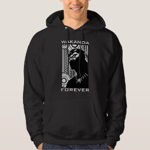 Avengers   Black Panther Tribal Profile Art Hoodie
