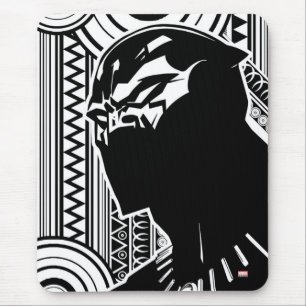 Avengers   Black Panther Tribal Profile Art Mouse Pad
