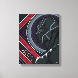 Avengers   Black Panther Wakandan Tribal Art Canvas Print