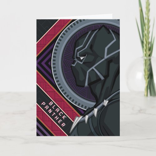 Avengers  Black Panther Wakandan Tribal Art Card