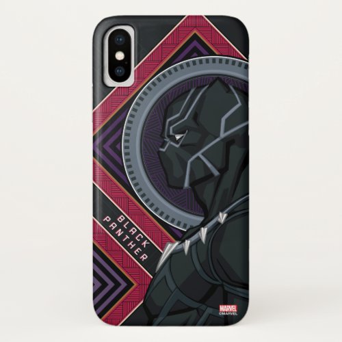 Avengers  Black Panther Wakandan Tribal Art iPhone X Case