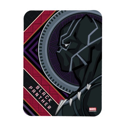 Avengers  Black Panther Wakandan Tribal Art Magnet