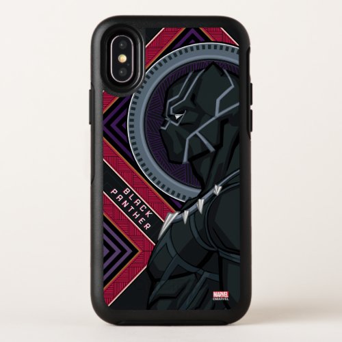 Avengers  Black Panther Wakandan Tribal Art OtterBox Symmetry iPhone X Case