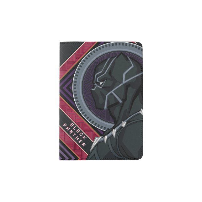 Avengers | Black Panther Wakandan Tribal Art Passport Holder (Front)