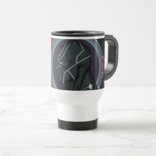 Avengers   Black Panther Wakandan Tribal Art Travel Mug