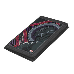 Avengers Black Panther Wakandan Tribal Art Tri-fold Wallet