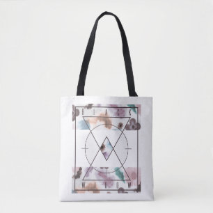 Avengers   Black Widow Floral Watercolor Logo Tote Bag