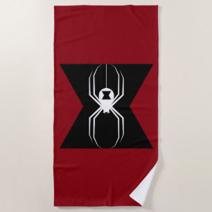 Avengers   Black Widow Icon Beach Towel