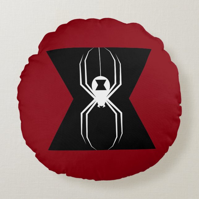 Avengers | Black Widow Icon Round Pillow (Front)