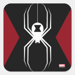 Avengers   Black Widow Icon Square Sticker