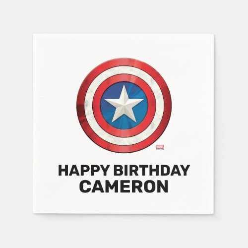 Avengers Captain America Birthday Napkins
