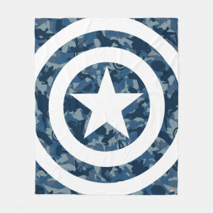 Avengers   Captain America Blue Camo Pattern Fleece Blanket