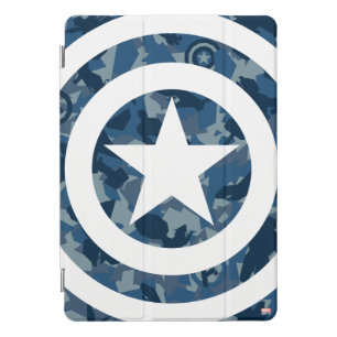 Avengers Captain America Blue Camo Pattern iPad Pro Cover