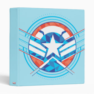 Avengers Captain America Geometric Lined Shield 3 Ring Binder