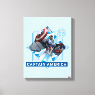 Avengers   Captain America Sam Wilson Diamond Art Canvas Print
