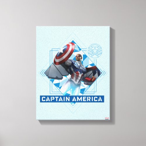 Avengers  Captain America Sam Wilson Diamond Art Canvas Print