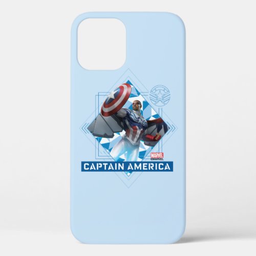Avengers  Captain America Sam Wilson Diamond Art iPhone 12 Case