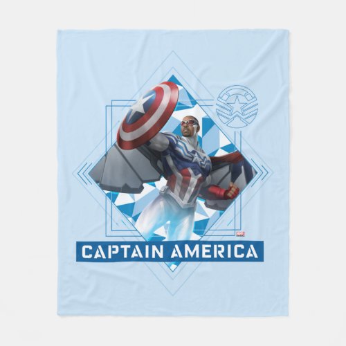 Avengers  Captain America Sam Wilson Diamond Art Fleece Blanket