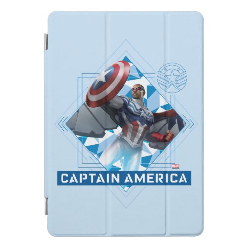 Avengers  Captain America Sam Wilson Diamond Art iPad Pro Cover