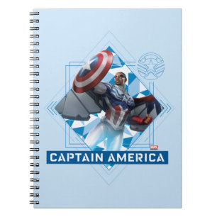Avengers Captain America Sam Wilson Diamond Art Notebook