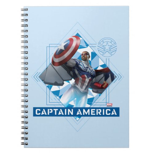 Avengers  Captain America Sam Wilson Diamond Art Notebook