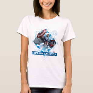 Avengers Captain America Sam Wilson Diamond Art T-Shirt