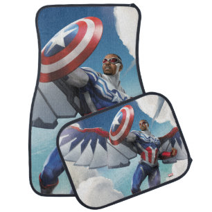 Avengers   Captain America Sam Wilson Flying Car Floor Mat