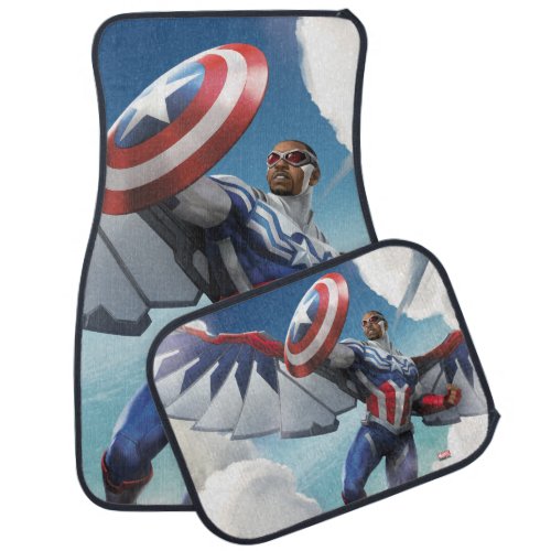 Avengers  Captain America Sam Wilson Flying Car Floor Mat