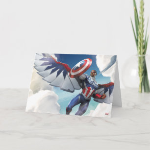 Avengers Captain America Sam Wilson Flying Card