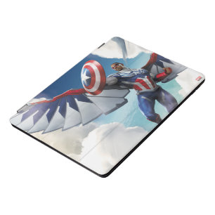 Avengers Captain America Sam Wilson Flying iPad Pro Cover