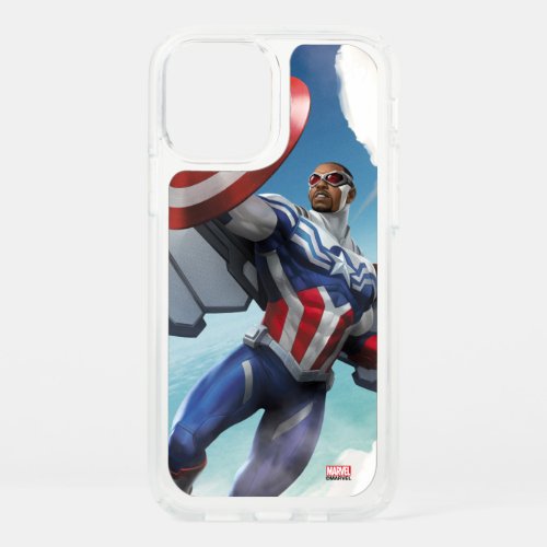 Avengers  Captain America Sam Wilson Flying Speck iPhone 12 Case