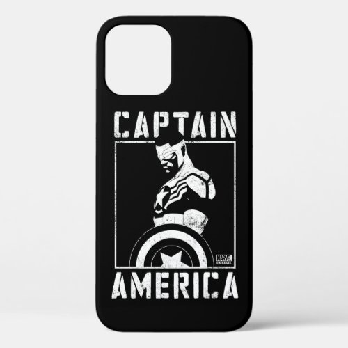 Avengers  Captain America Sam Wilson Stencil Art iPhone 12 Case