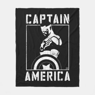 Avengers   Captain America Sam Wilson Stencil Art Fleece Blanket