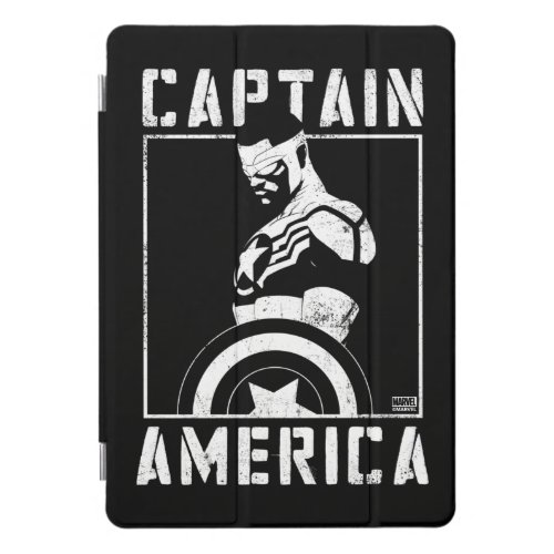 Avengers  Captain America Sam Wilson Stencil Art iPad Pro Cover