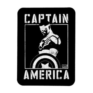 Avengers Captain America Sam Wilson Stencil Art Magnet