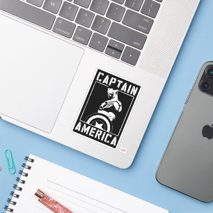 Avengers Captain America Sam Wilson Stencil Art Sticker