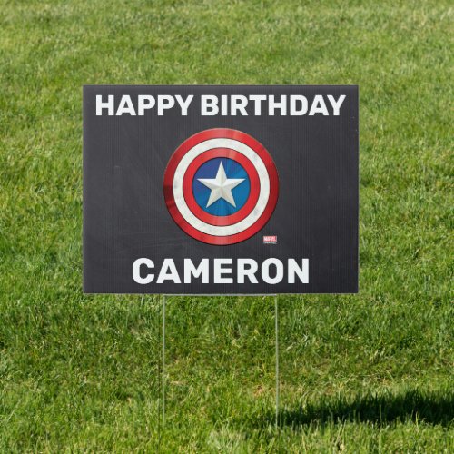 Avengers  Captain America Shield Birthday Sign