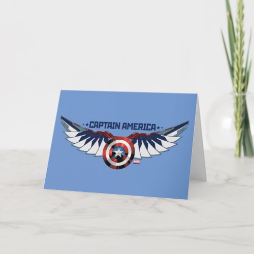 Avengers  Captain America Shield With Wings Card