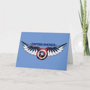 Avengers Captain America Shield With Wings Card